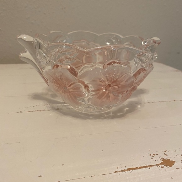 Vintage Studio Nova Pink Floral Glass Bowl - Picture 8 of 8